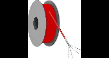 DSIT 111120 - Netwerkkabel - Zonder connector - 100 m - Rood