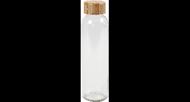 Waterfles, H: 22 cm, d 6,7 cm, 500 ml, 1 stuk