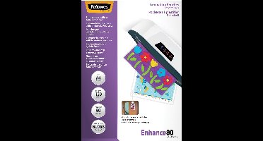 Fellowes Lamineerhoezen - A4 - Zelfklevend - 80 Micron - 100 Stuks