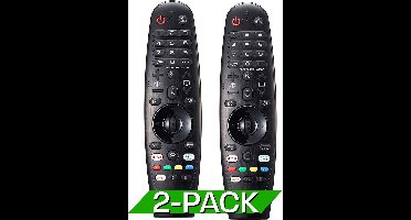 2x Afstandsbediening - Geschikt voor LG Smart TV (AN-MR20GA) Magic - Remote Control