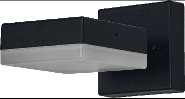 LEDVANCE ENDURA Classic Spot Vierkante buitenwandlamp, zwart, met GX53 voet (max 12W) voor eenvoudige lampvervanging, richtbare kop, IP44 bescherming