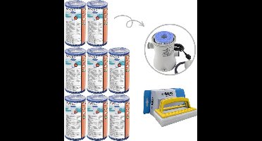 Bestway - Type IV filters geschikt voor filterpomp 58391 - 8 stuks & WAYS scrubborstel
