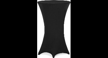 Statafelrok – 5 Stuks Ø 60-65cm Stretch - Zwart