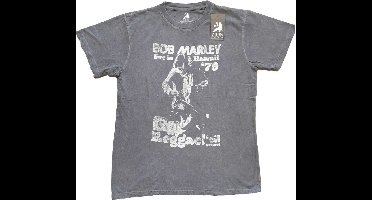 Bob Marley - Hawaii Heren T-shirt - XL - Grijs
