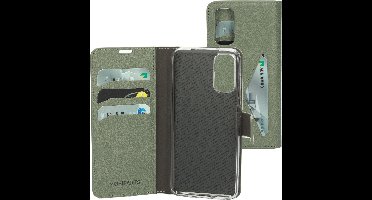 Mobiparts hoesje geschikt voor Samsung Galaxy S20 - Wallet/Boekhoesje - Eco Leer - Magneet Sluiting - Opberg vakken - Groen