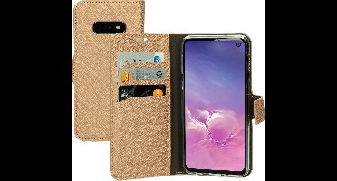 Mobiparts hoesje geschikt voor Samsung Galaxy S10e - Saffiano Wallet/Portemonnee hoesje - Magneet Sluiting - 3 Opbergvakken - Bruin Koper