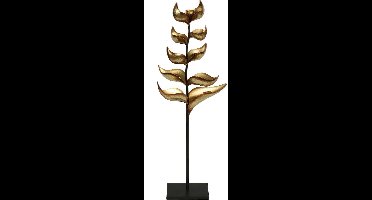 Kandelaar - plant model - 9 waxinehouder - Metaal - Goud - Zwart  - 102 cm