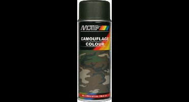 Motip Legerverf GROEN spuitbus 400ml - RAL 6031 mat - roestwerend