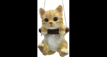 Esschert Design Poes 15,1 X 10,6 Cm Polyresin Lichtbruin