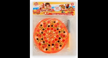 Jonotoys - Speelset Pizza - 16 cm - 7 stuks