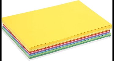 Lentekarton, A4, vel 210x297 mm, 180 gr, diverse kleuren, 300 div vellen | Knutselkarton