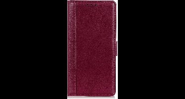 Shop4 - Geschikt voor Xiaomi Mi Note 10 Lite Hoesje - Wallet Case Grain Rood