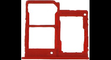 Simkaart houder geschikt voor Samsung Galaxy A40 A405 - Simcard Holder - Rood
