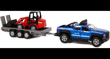 Kids Globe Terreinwagen met Aanhanger en Shovel, 30cm