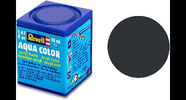 Revell Hobbyverf Acrylverf - Aqua #9 Anthracite - Matt - RAL7021 - Acryl - Verf potje - 18 ml