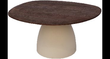 Brix - Salontafel Marron - Beige - Mangohout - 86 cm
