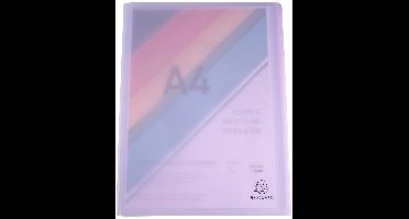 Exacompta 10x Showalbum in halfharde polypropyleen Chromaline Pastel 80 zichten - A4 - Mauve - 88475E