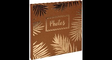 Exacompta 2x Fotoalbum PALMA - boekgebonden - 30 zwarte pagina's - 25x25cm - Goud - 16309E