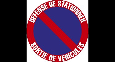Exacompta 67109E Défense de stationner 20 cm FR