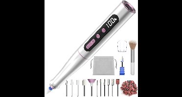 Nagelfrees Bitjes - Pedicureset Electrisch - Manicure Set - Zilver