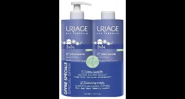Uriage Bébé 1ère Reinigingscrème Set van 2 x 500 ml