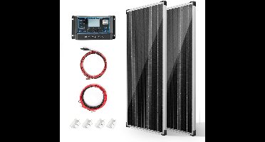 Zonnepanelen Compleet Pakket - Plug & Play met Stekker - Zonnepaneel Plat Dak - 100W