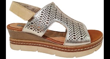 Remonte Zilveren Metallic Dames Sandalen - Zilver - 44