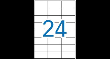 Apli laser A4 etiketten 70x37mm 2400x