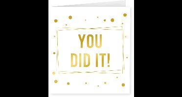 Gold white cards - You did it