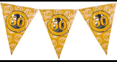 Vlaggenlijn 60 jaar getrouwd | Set á 6 stuks | 10 meter | Dubbelzijdig