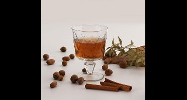 Pasabahce Leafy 440462 – Likeurglazen – 4 Stuks – 120 ml - Glazen Op Voet