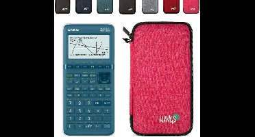 Casio Graph 25+E II incl. WYNGS Beschermhoes Roze - Grafische Rekenmachine - Basis Pakket
