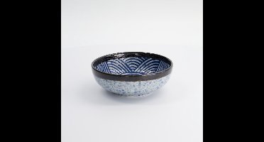 Tokyo Design Studio – Aisai Seigaiha – Rice Bowl - Rijstkom - Kom – 15,3×5,5cm – 550ml