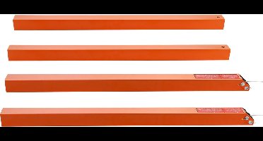 2-zijdige laadklephulp, 360 lbs laadvermogen, past op open laadkleppen en oprijplaten, compatibel met 10-24 inch zijhekhoogte en 4-6 voet laadklephoogte