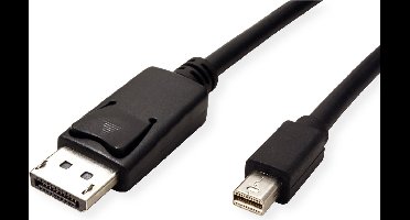 ROLINE GREEN DisplayPort kabel, DP Male - Mini DP Male, TPE, zwart, 3 m