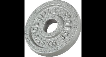 Gorilla Sports Gewichtsschijf - Halterschijf - 1,25 kg - Gietijzer - 30 mm