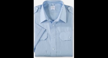 OLYMP Piloot comfort fit lichtblauw korte mouw