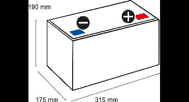 VARTA Professional 12V 80Ah - Loodzuur - AGM - 840080080
