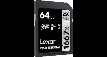 Lexar SDXC Professional UHS-II 1667x 64GB