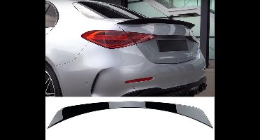 Achterklep spoiler voor Mercedes C Klasse W206 Aero glans Zwart AMG Look