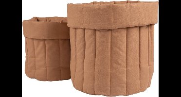 Set warme beige speelgoedzakken - Opbergbox kids