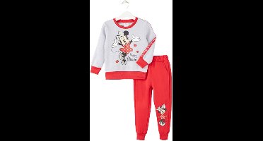 Disney Minnie Mouse Joggingpak - Trainingspak - Huispak - Grijs - Maat 104 (tot 4 jaar)
