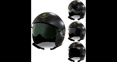 Aanpasbare pilotenhelm voor volwassenen - Verkleedhoofddeksel