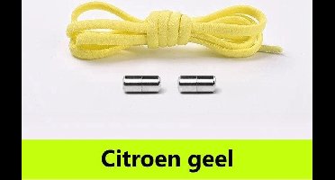 Gele veters met lock