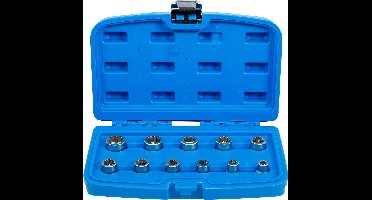 BGS - Doppen set - 11 delig - 3/8 - voor uitdraaien beschadigde (afgeronde)  bouten en moeren - Metrisch - 8mm - 19mm - BG8383