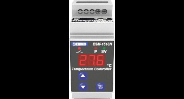Emko ESM-1510-N.8.14.0.1/00.00/2.0.0.0 Tweestandenregelaar Temperatuurregelaar Pt1000 -50 tot 400 °C Relais 5 A (l x b