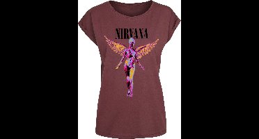 Nirvana In utero Dames T-shirt - rood - XL