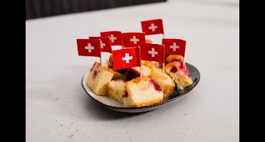 100x Cocktailprikkers Zwitserland - Hapjes Cocktail Tapas Zomer Terras EK / WK Voetbal