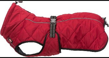 Trixie Hondenjas Minot Rood - Gewatteerd Fleece, Reflecterende Strepen, 30 cm