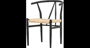 Alfons eetkamerstoel zwart.